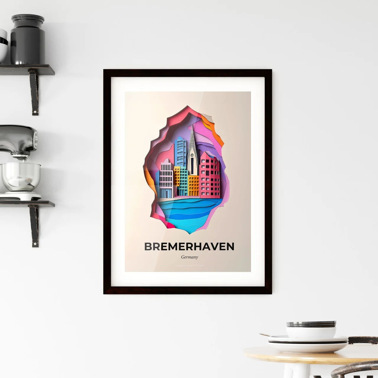 Vivid Bremerhaven, Germany, Framed Wall Art