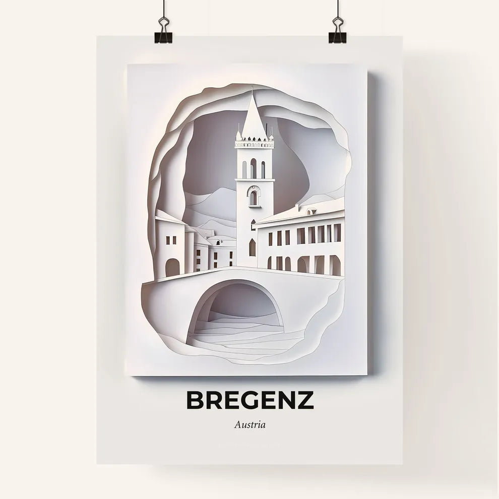 Vivid Bregenz, Austria, Colorful Poster