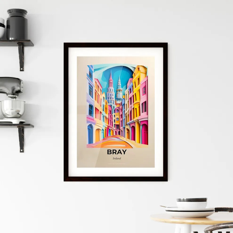 Vivid Bray, Ireland, Framed Wall Art