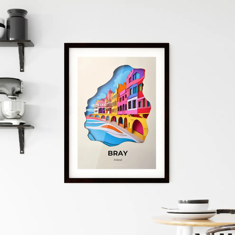 Vivid Bray, Ireland, Framed Wall Art