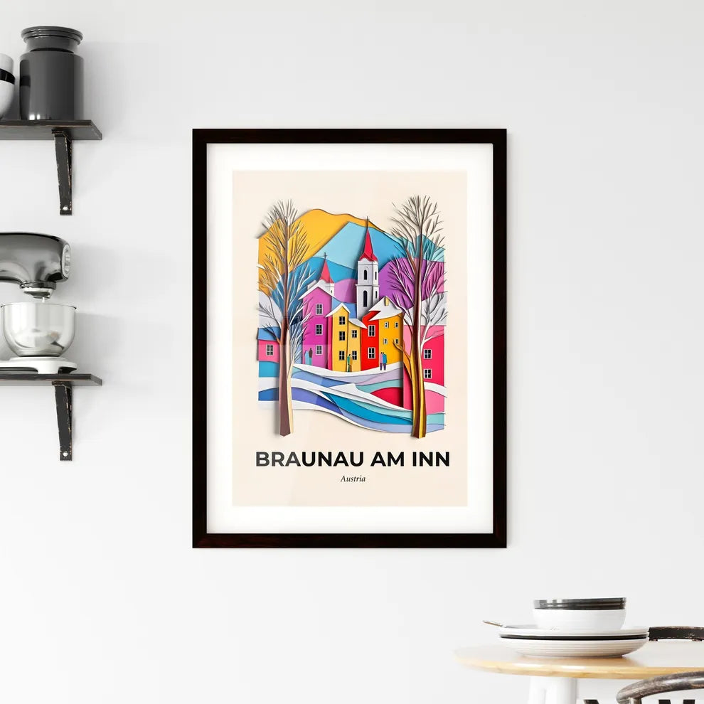 Vivid Braunau am Inn, Austria, Framed Wall Art