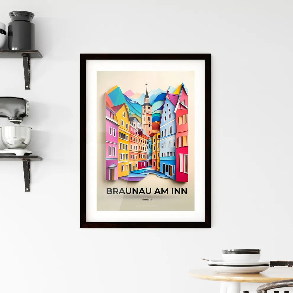Vivid Braunau am Inn, Austria, Framed Wall Art