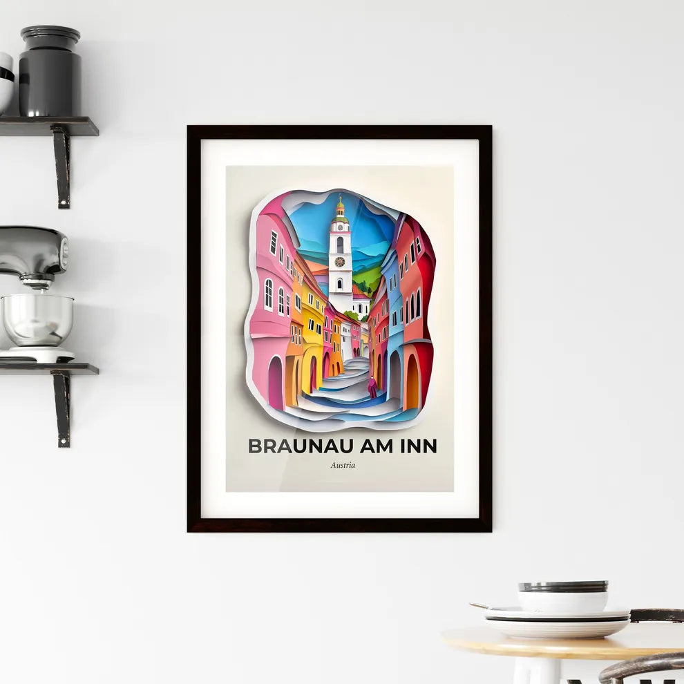 Vivid Braunau am Inn, Austria, Framed Wall Art
