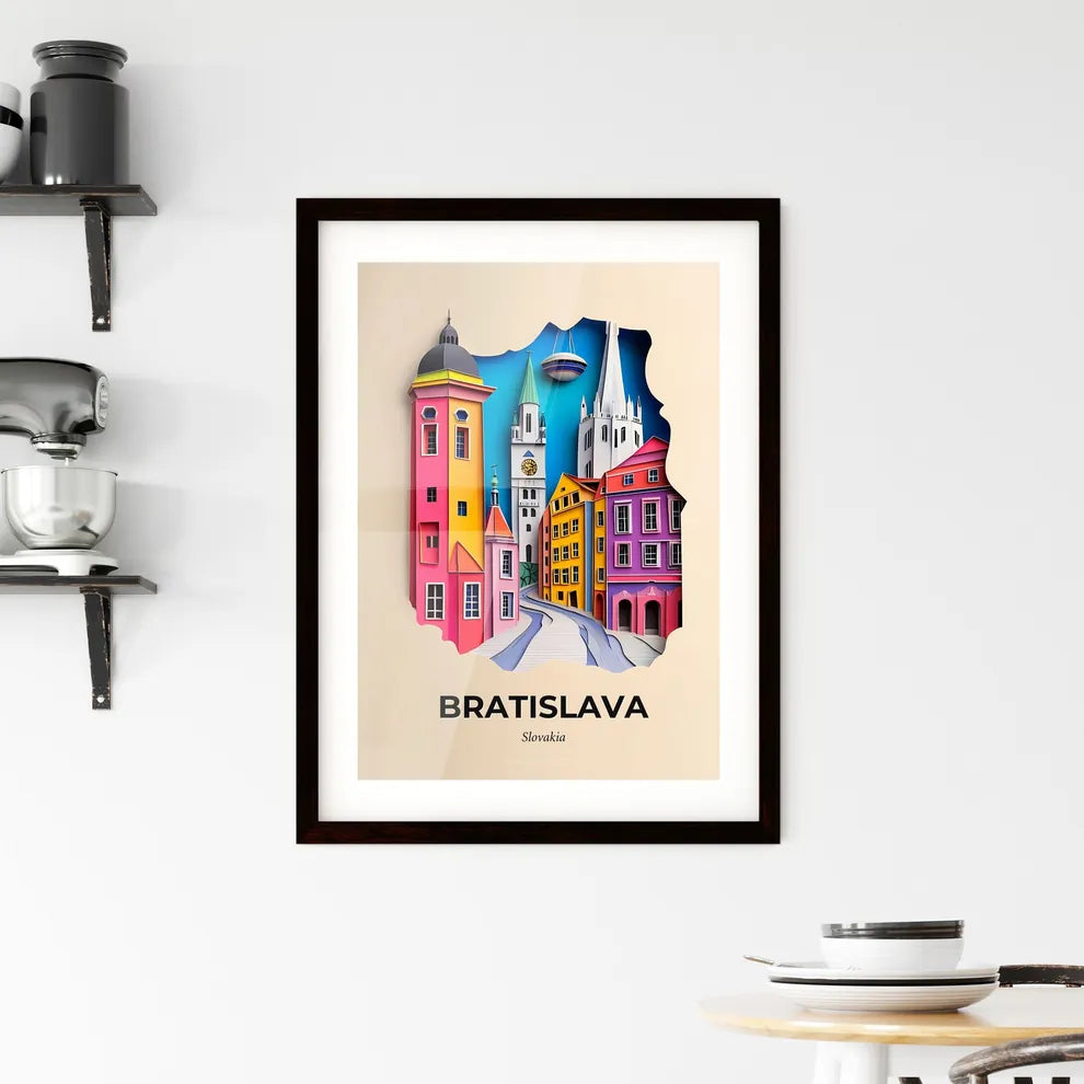 Vivid Bratislava, Slovakia, Framed Wall Art