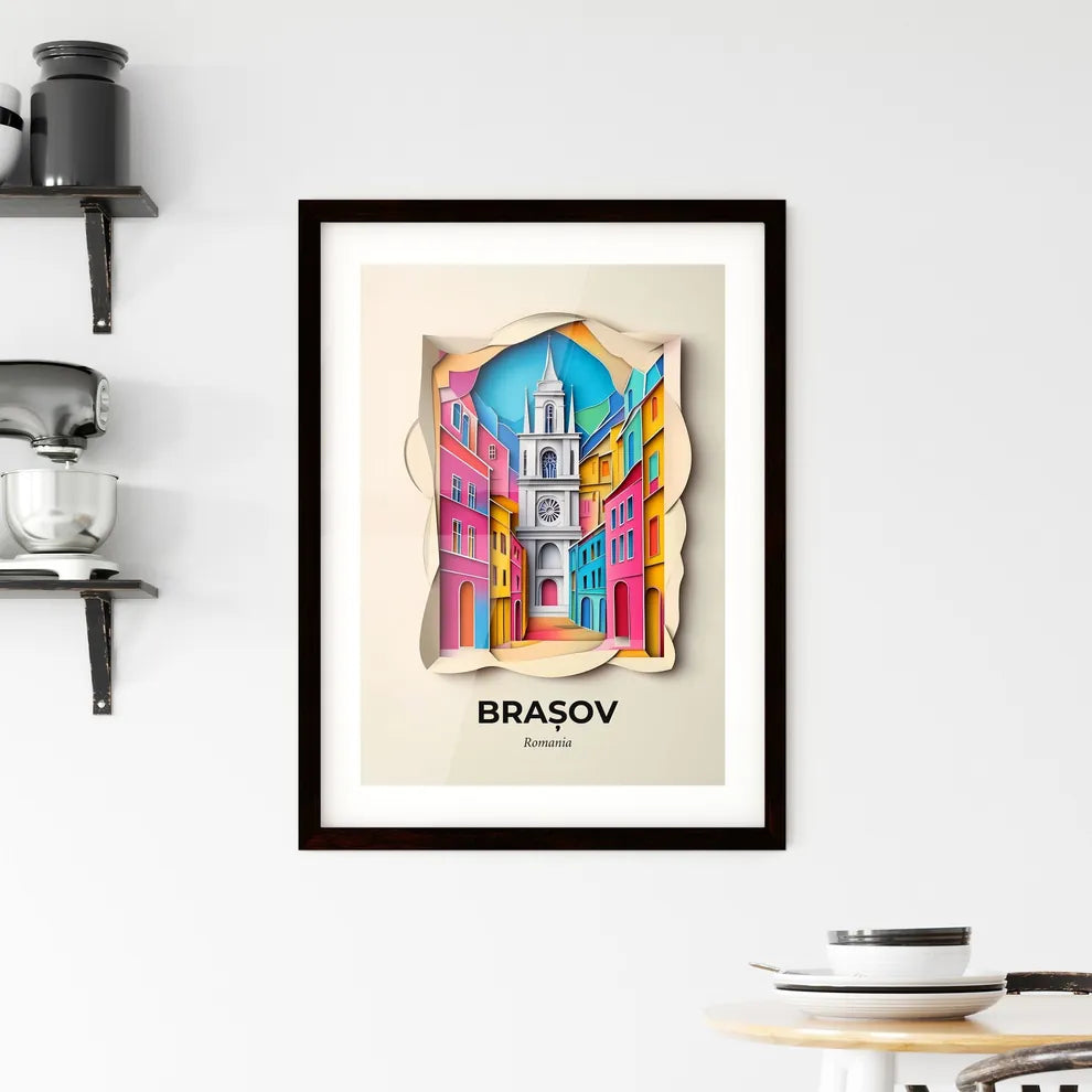 Vivid Brașov, Romania, Framed Wall Art