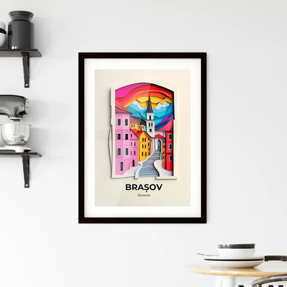 Vivid Brașov, Romania, Framed Wall Art