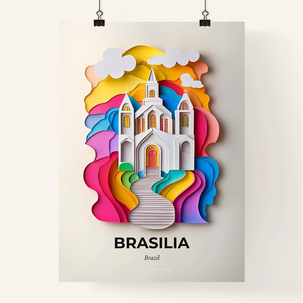 Vivid Brasilia, Brazil, Colorful Poster