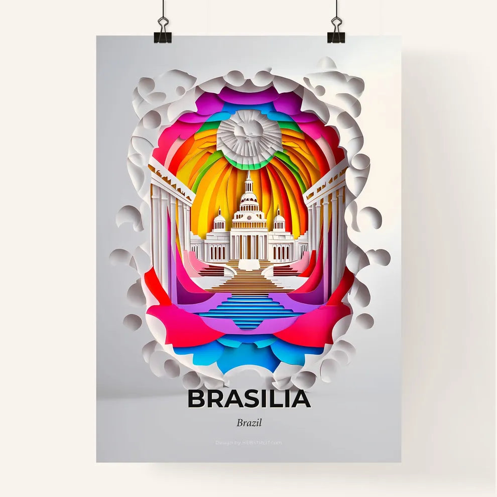 Vivid Brasilia, Brazil, Colorful Poster