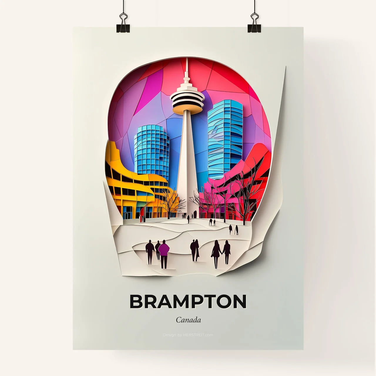 Vivid Brampton, Canada, Colorful Poster