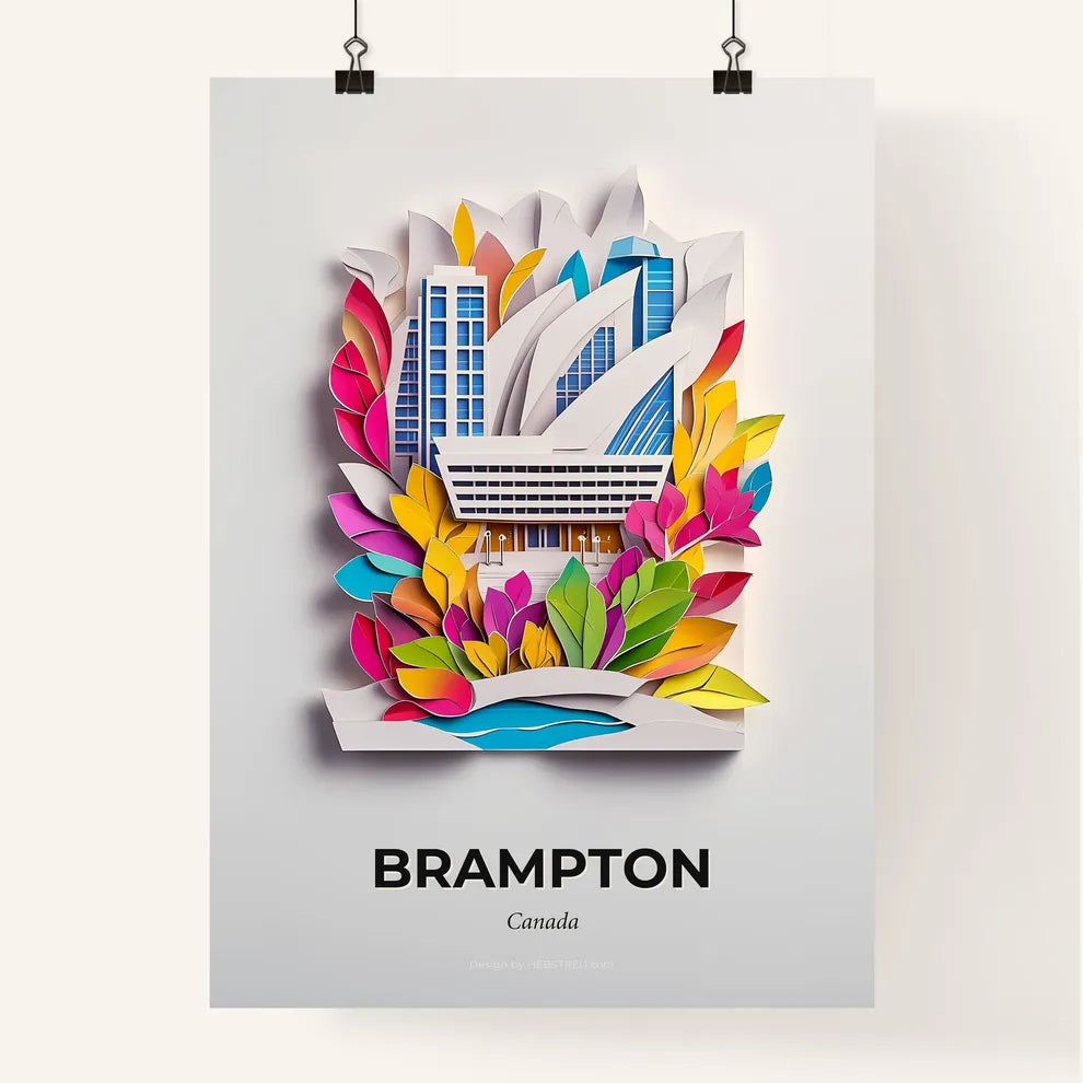 Vivid Brampton, Canada, Colorful Poster