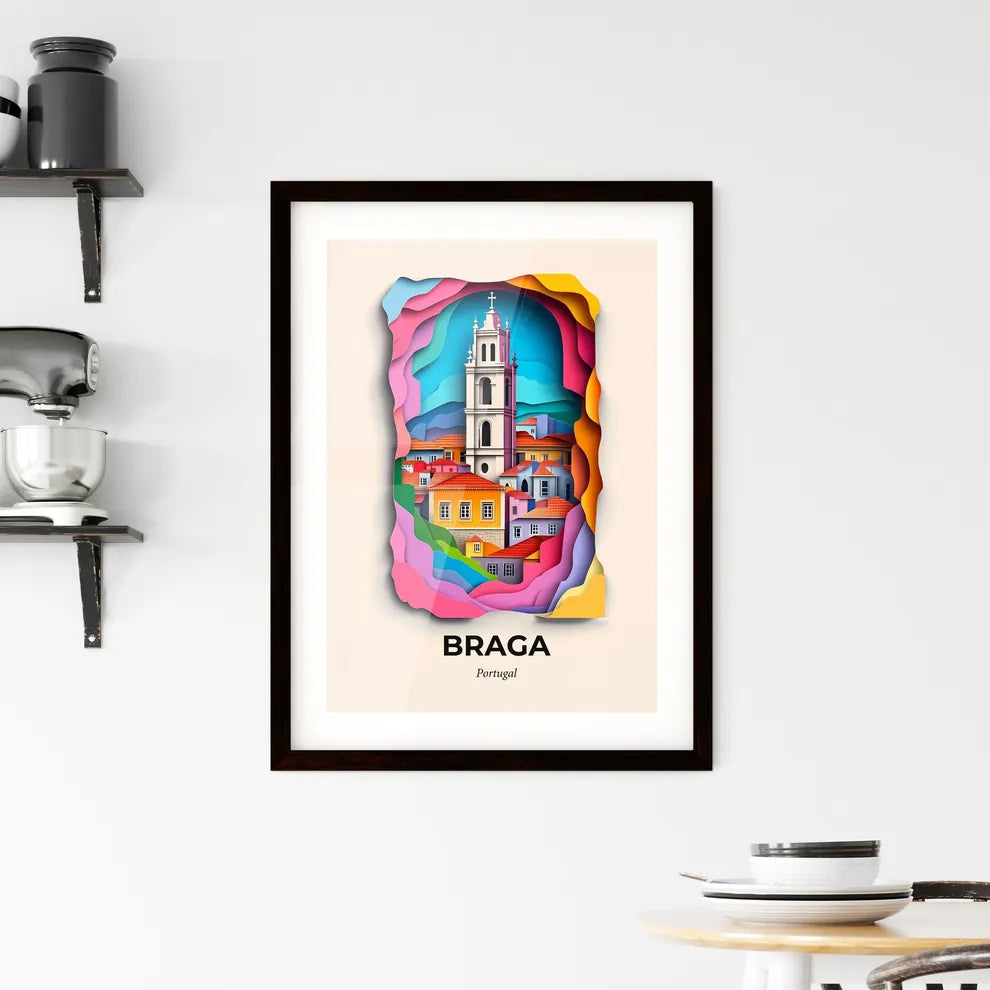 Vivid Braga, Portugal, Framed Wall Art