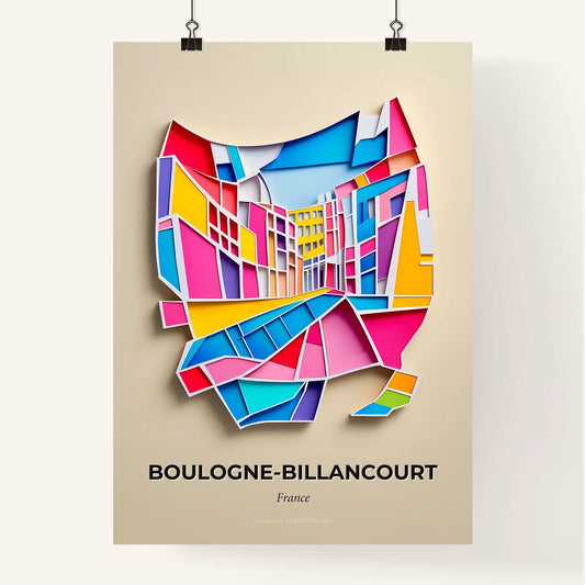 Vivid Boulogn, Colorful Poster