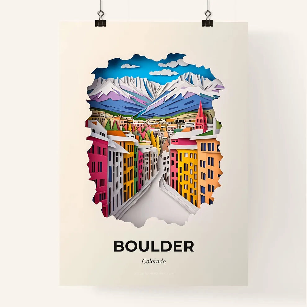 Vivid Boulder, Colorado, Colorful Poster