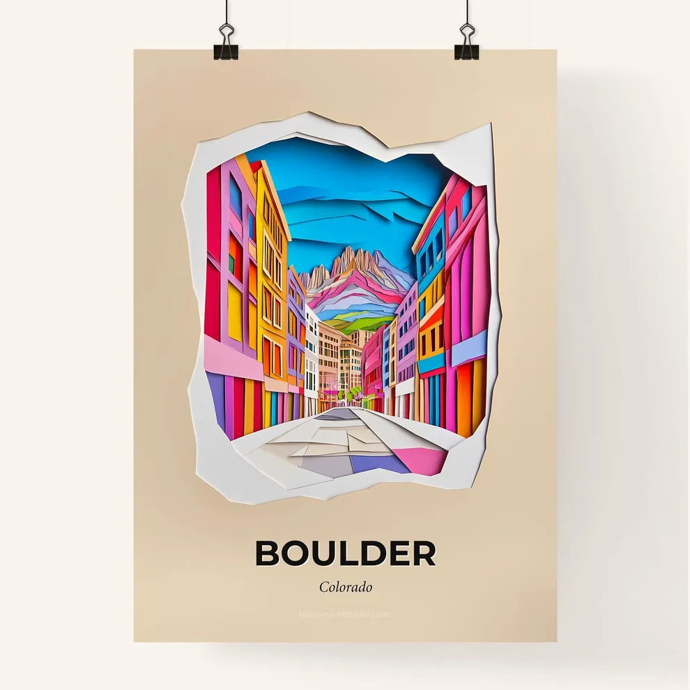 Vivid Boulder, Colorado, Colorful Poster