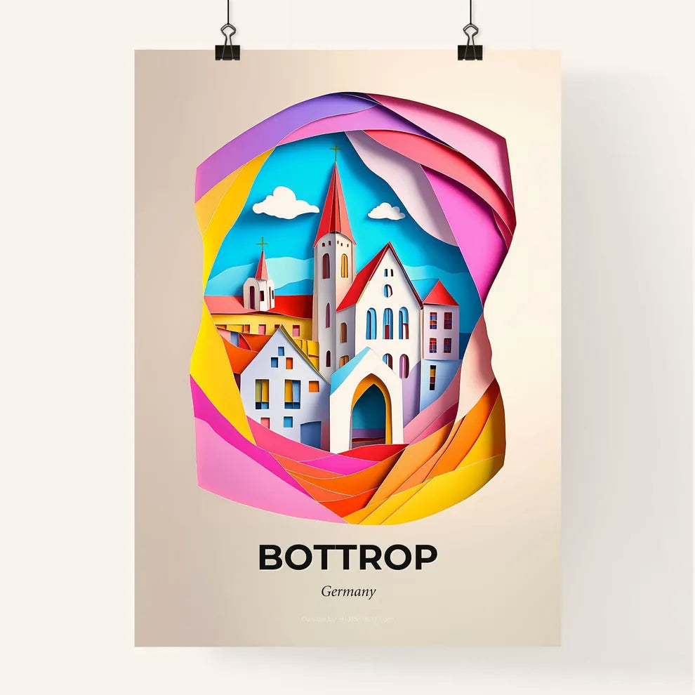 Vivid Bottrop, Germany, Colorful Poster