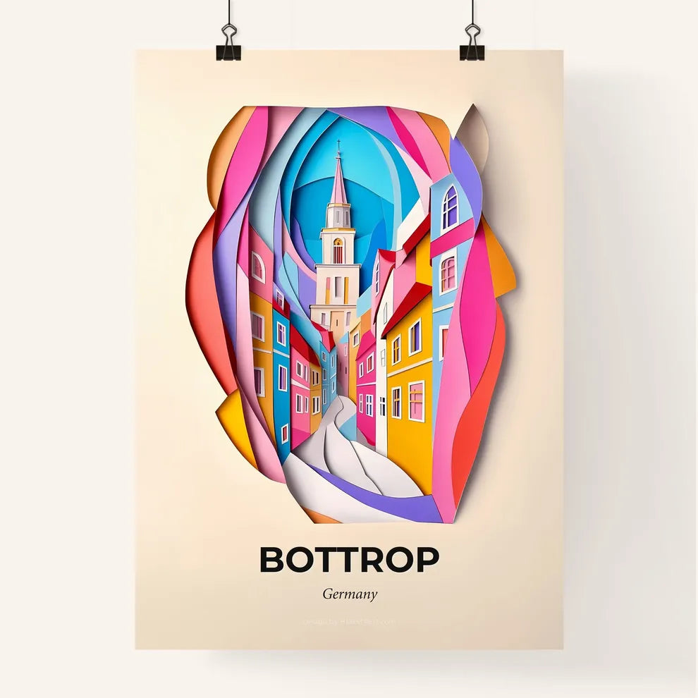 Vivid Bottrop, Germany, Colorful Poster