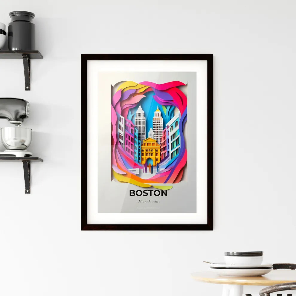 Vivid Boston, Massachusetts, Framed Wall Art