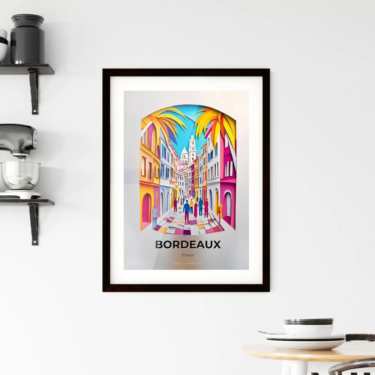 Vivid Bordeaux, France, Framed Wall Art