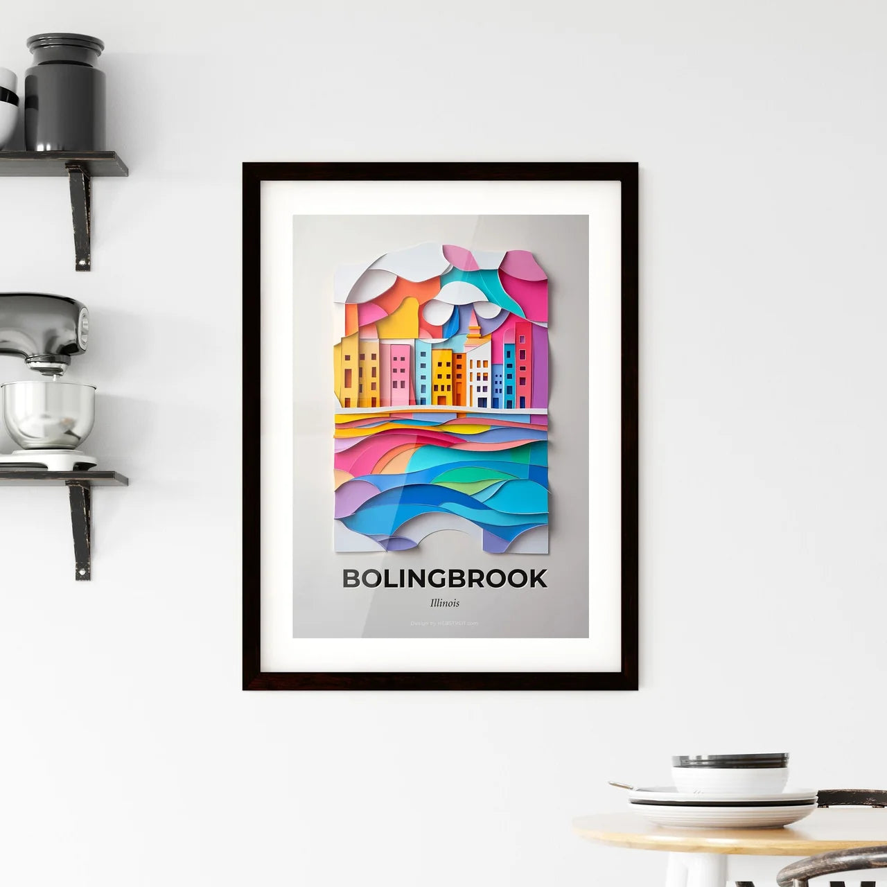 Vivid Bolingbrook, Illinois, Framed Wall Art