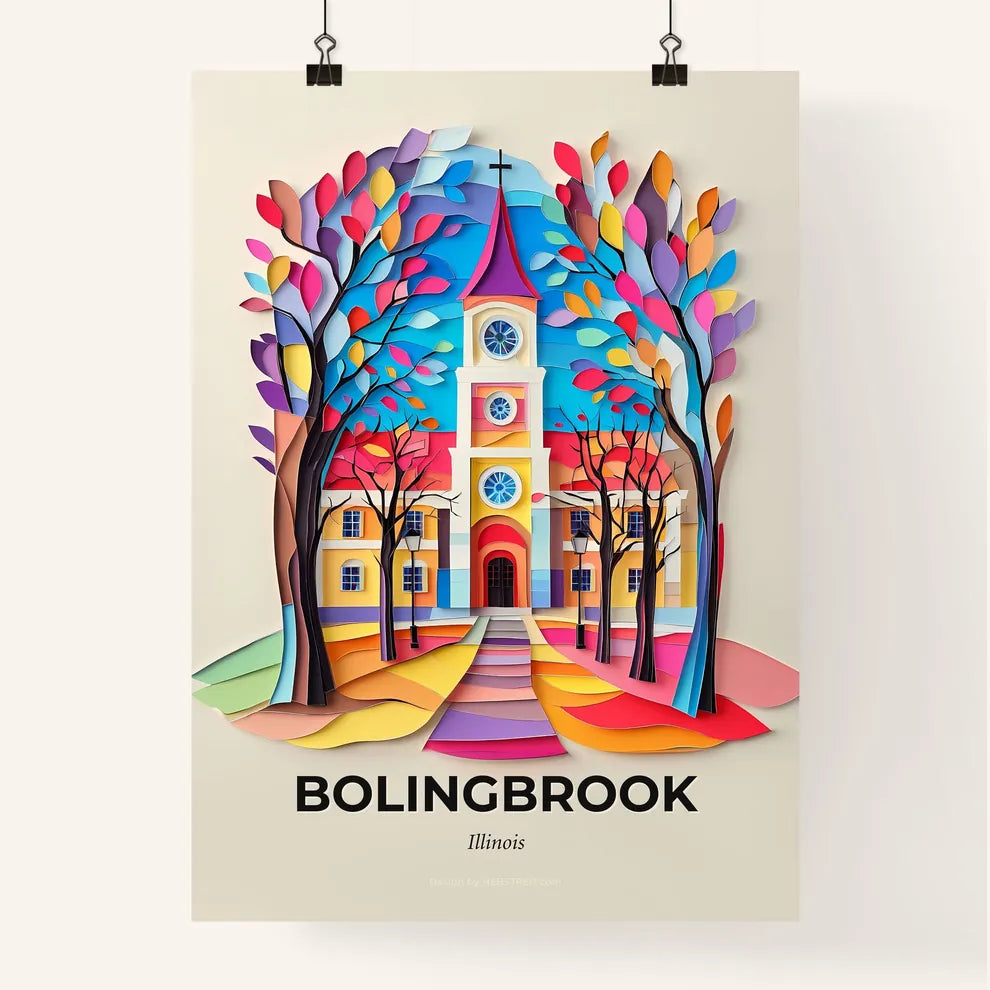 Vivid Bolingbrook, Illinois, Colorful Poster