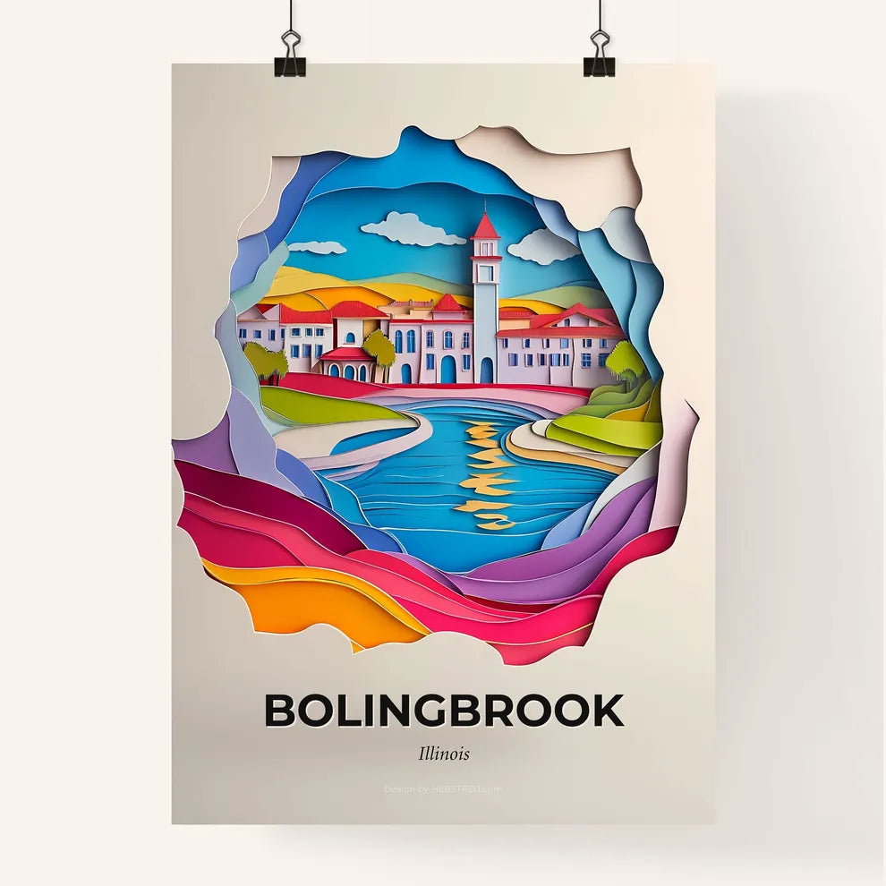 Vivid Bolingbrook, Illinois, Colorful Poster