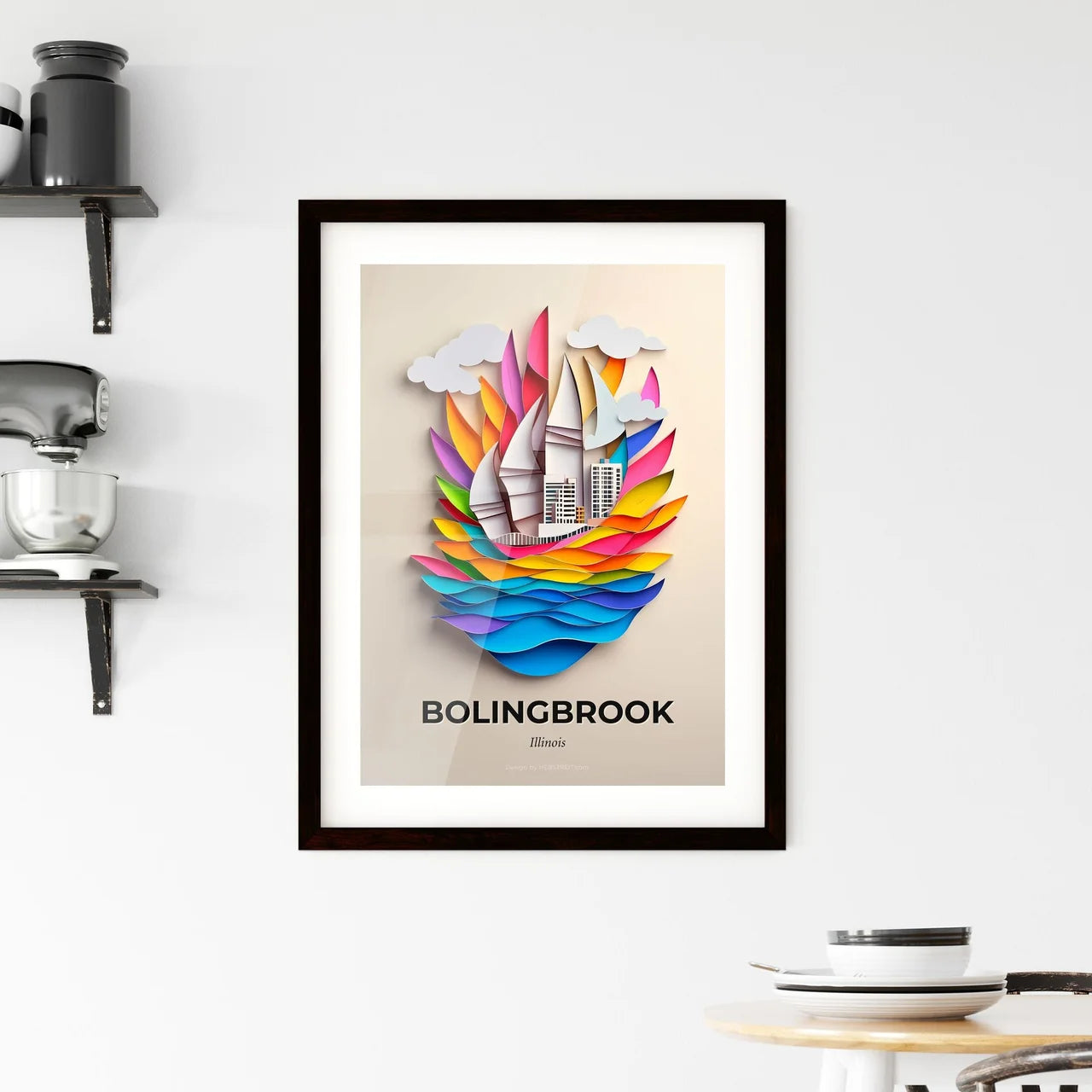 Vivid Bolingbrook, Illinois, Framed Wall Art