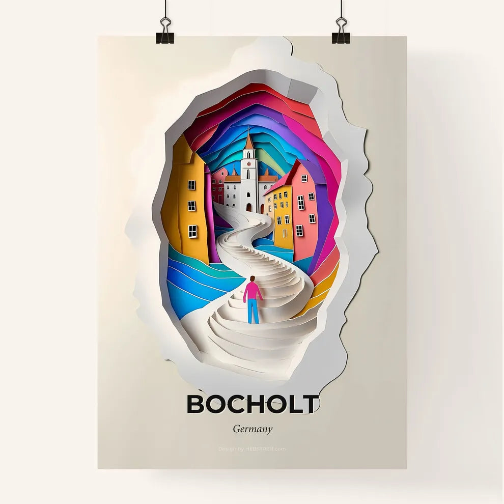 Vivid Bocholt, Germany, Colorful Poster