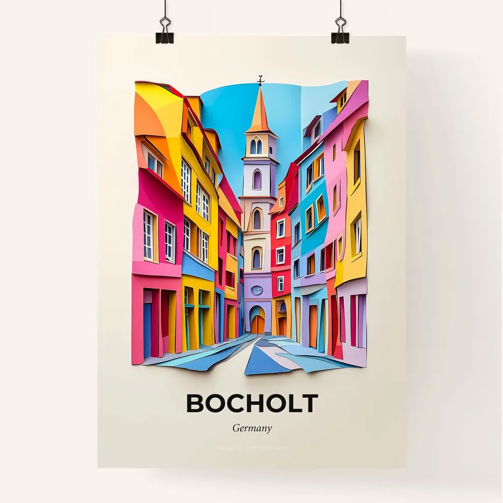 Vivid Bocholt, Germany, Colorful Poster