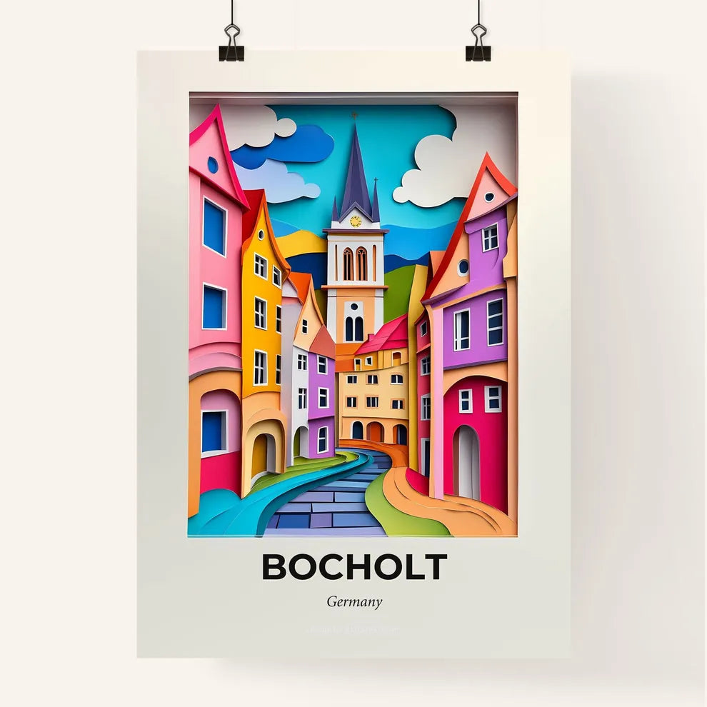 Vivid Bocholt, Germany, Colorful Poster