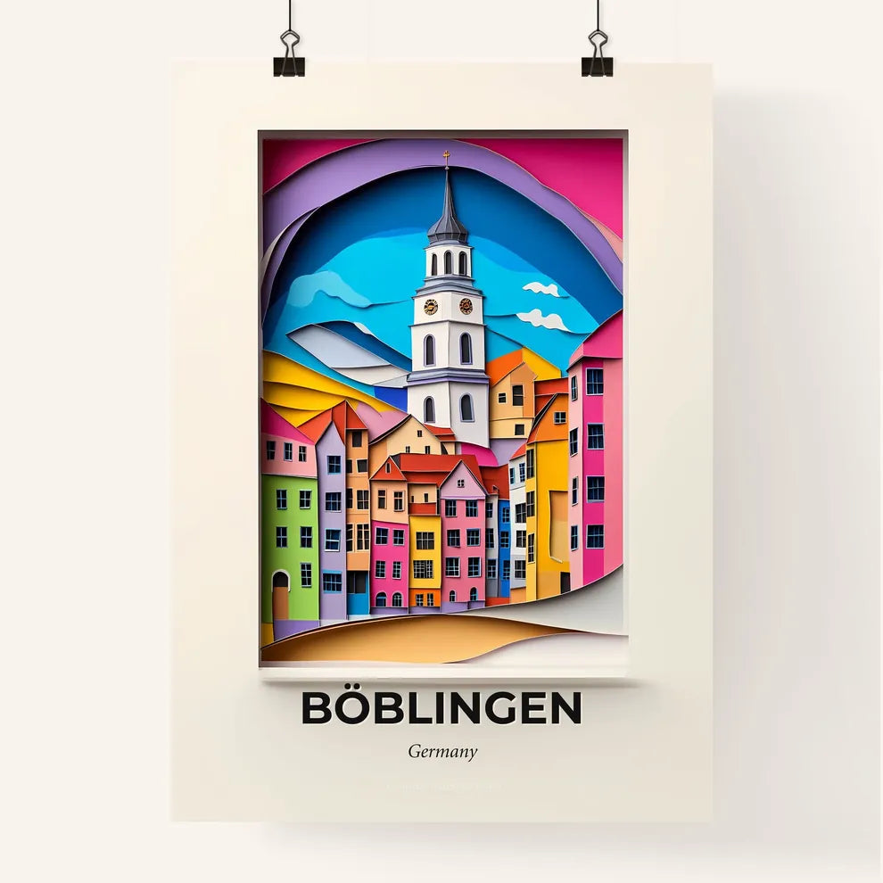 Vivid Boblingen, Germany, Colorful Poster