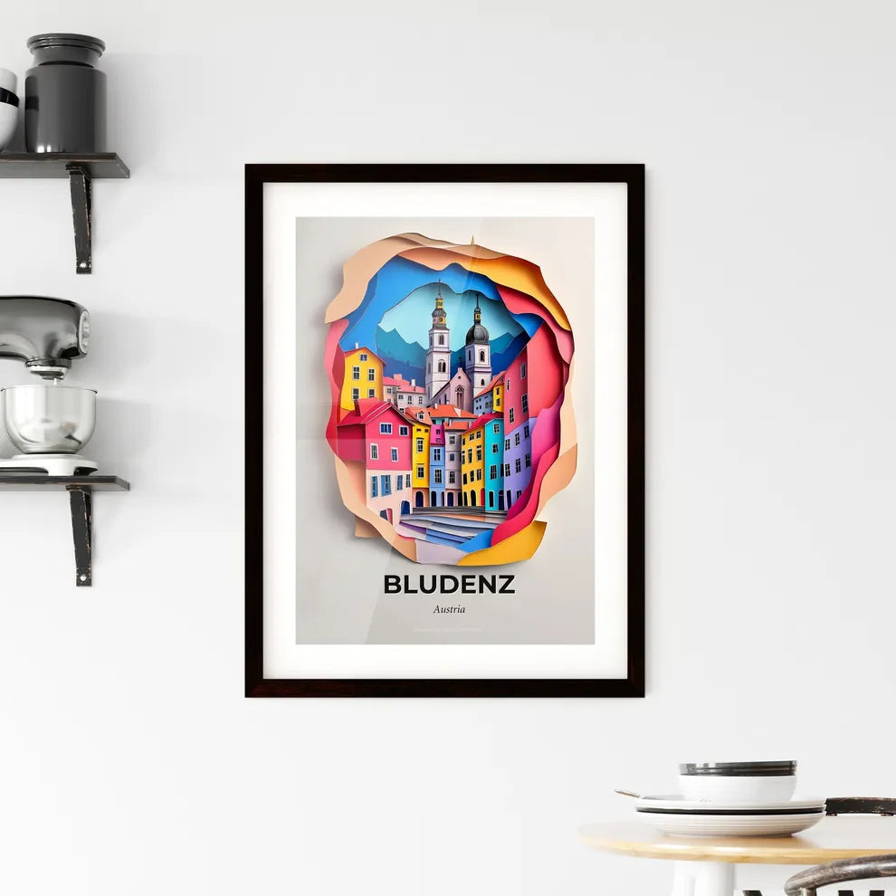 Vivid Bludenz, Austria, Framed Wall Art