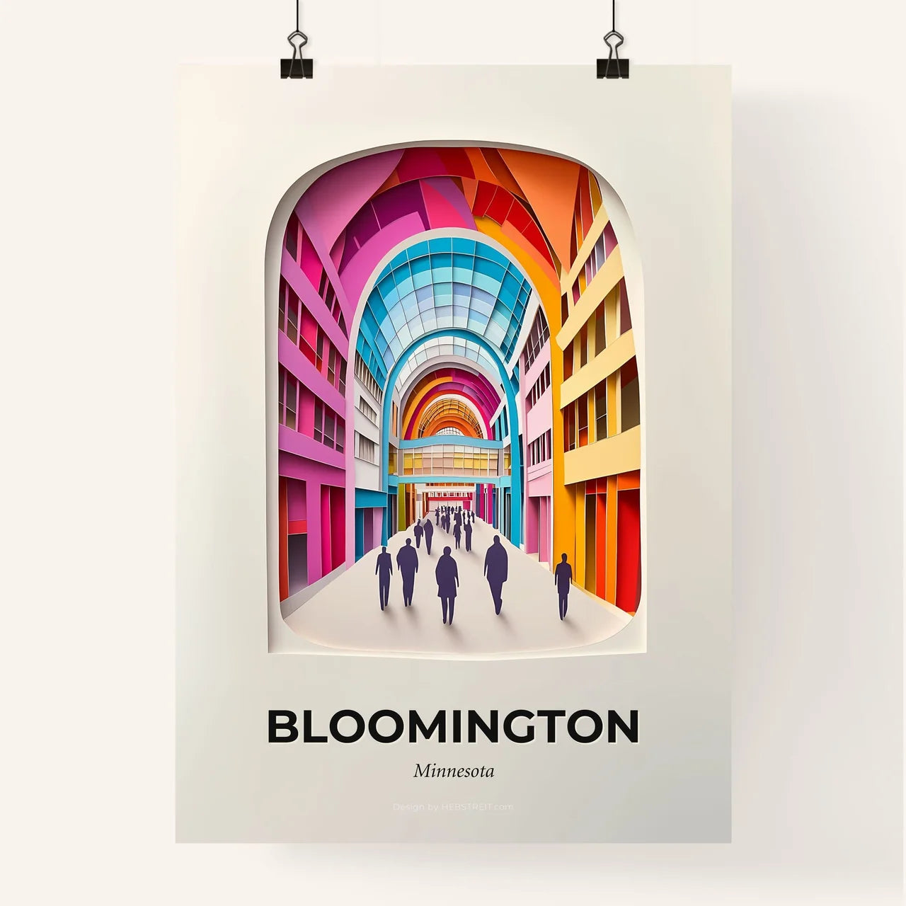 Vivid Bloomington, Minnesota, Colorful Poster
