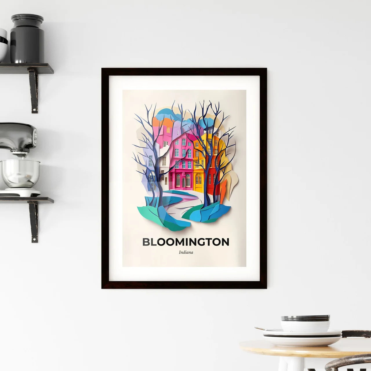 Vivid Bloomington, Indiana, Framed Wall Art