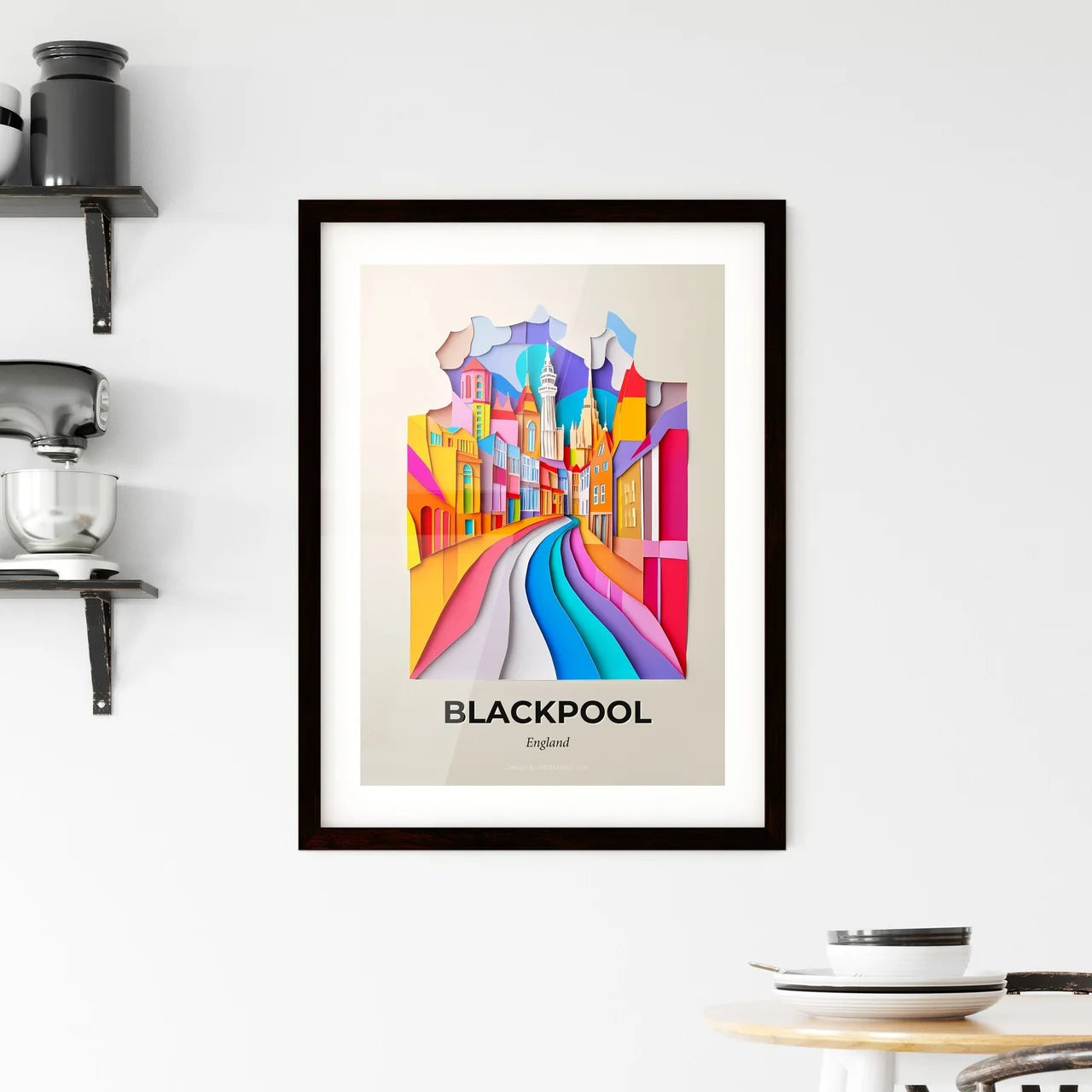 Vivid Blackpool, England, Framed Wall Art