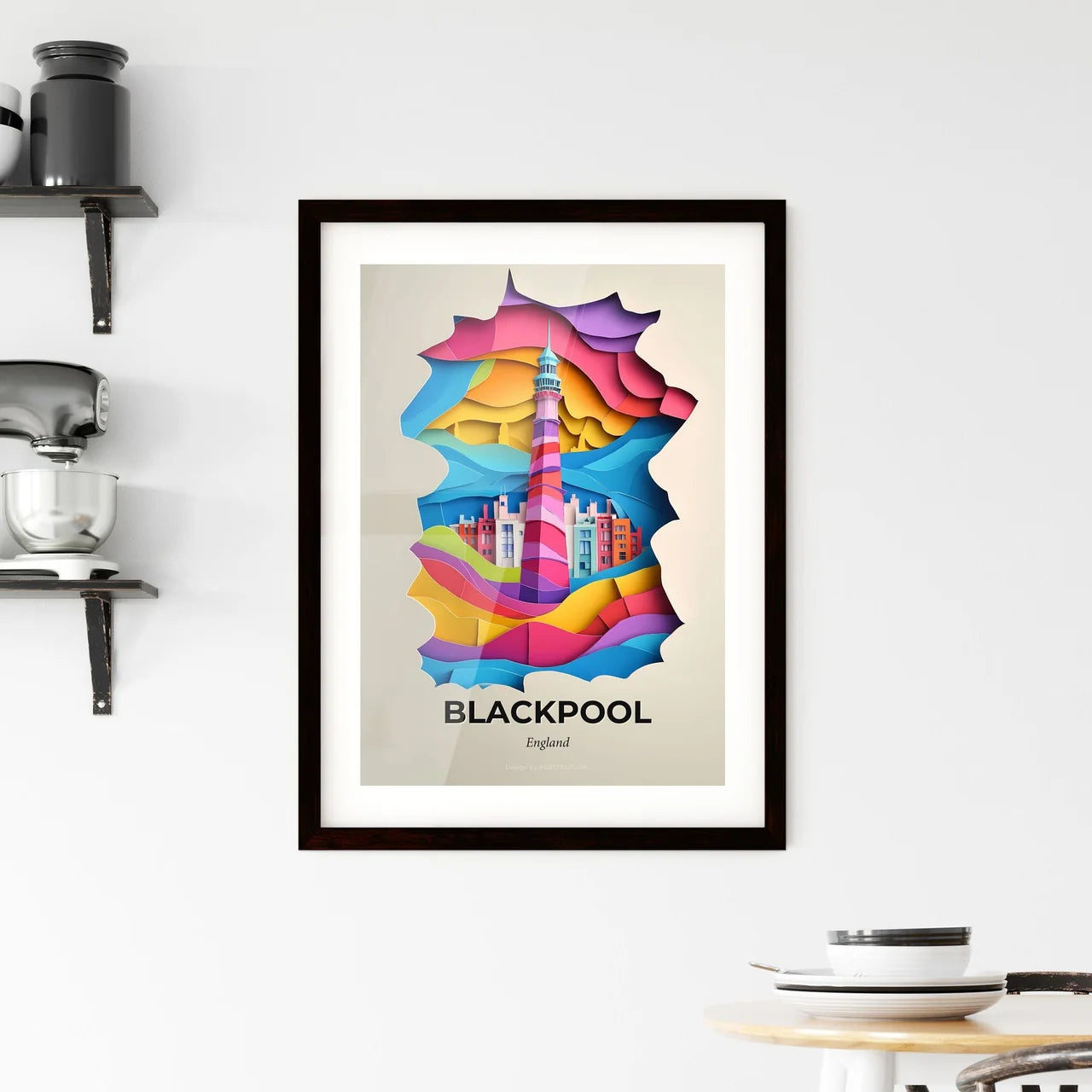 Vivid Blackpool, England, Framed Wall Art