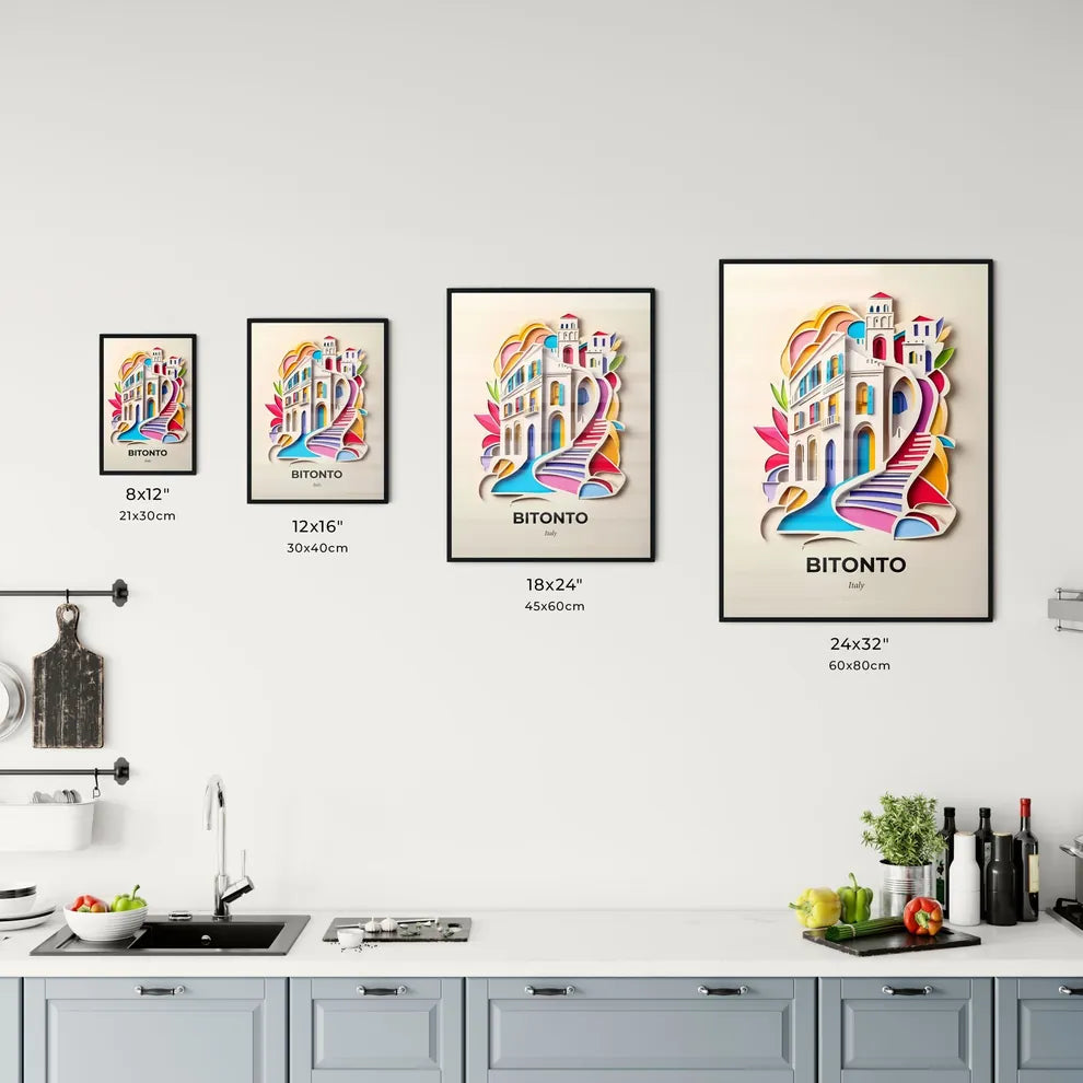 Vivid Bitonto, Italy, Kitchen Art