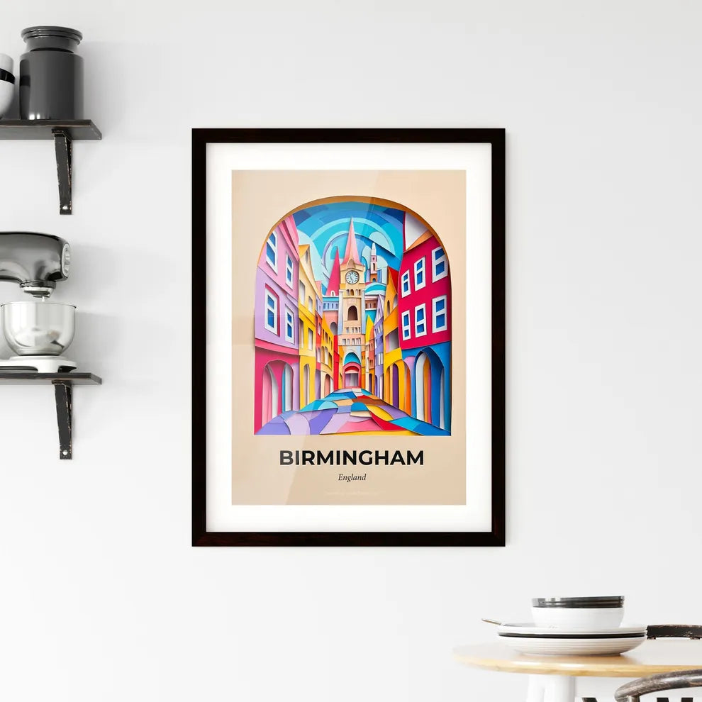 Vivid Birmingham, England, Framed Wall Art