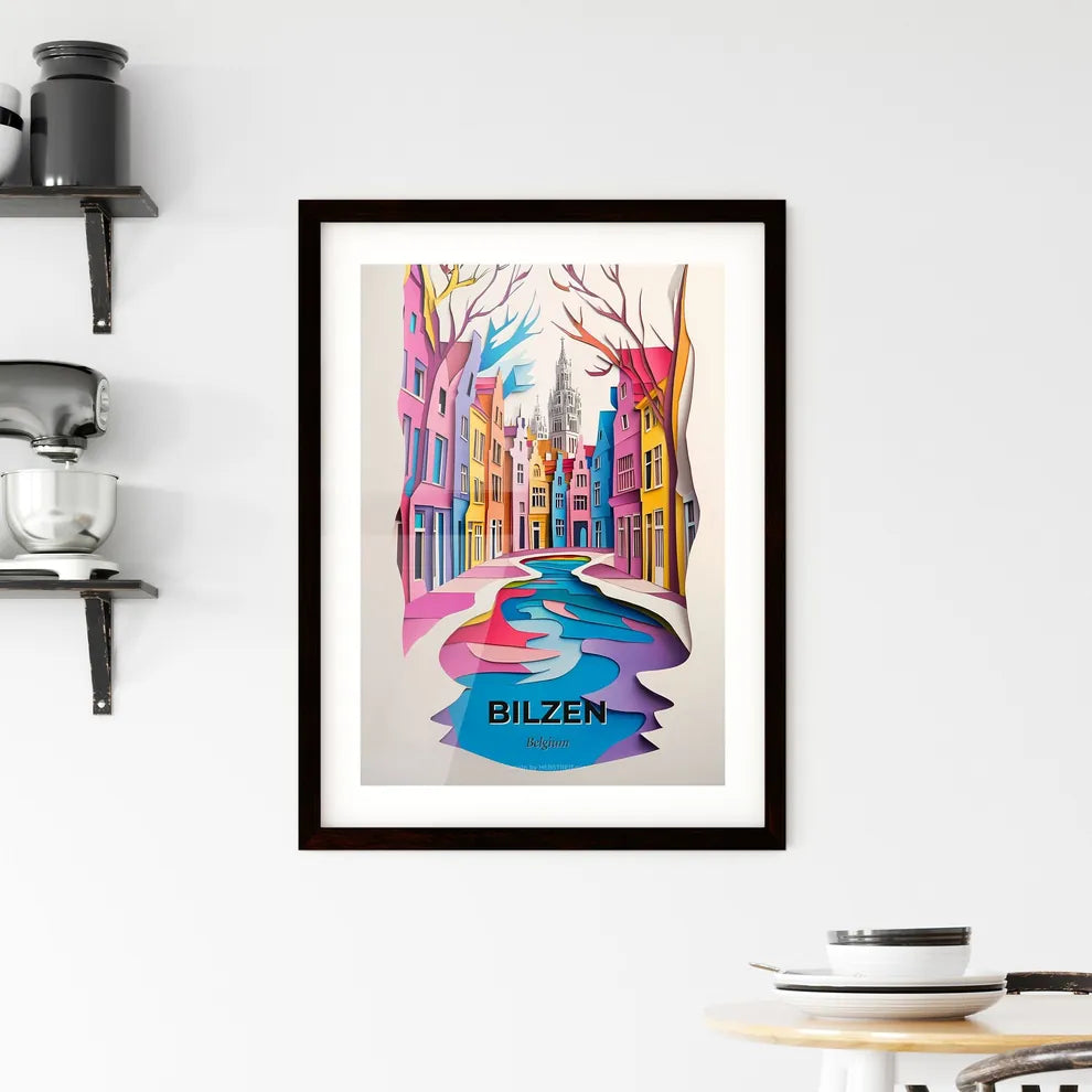 Vivid Bilzen, Belgium, Framed Wall Art