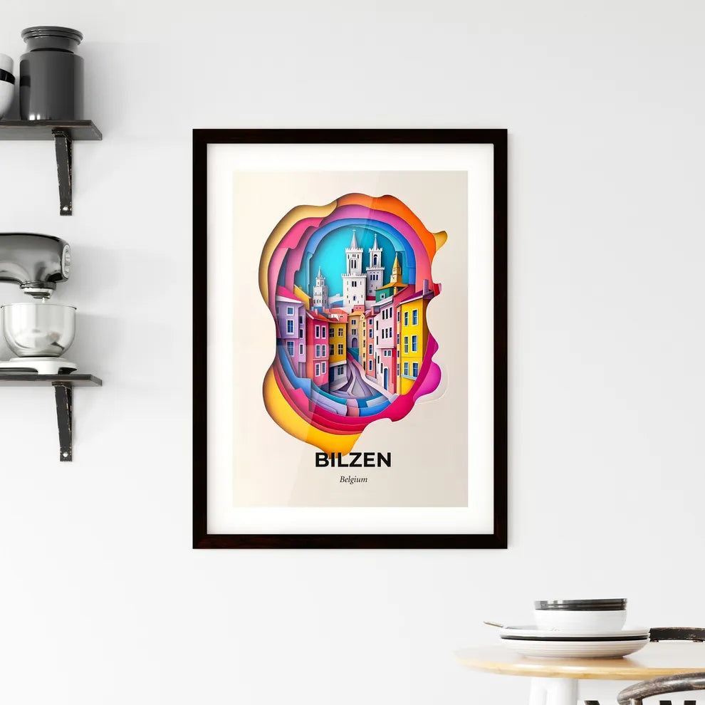 Vivid Bilzen, Belgium, Framed Wall Art