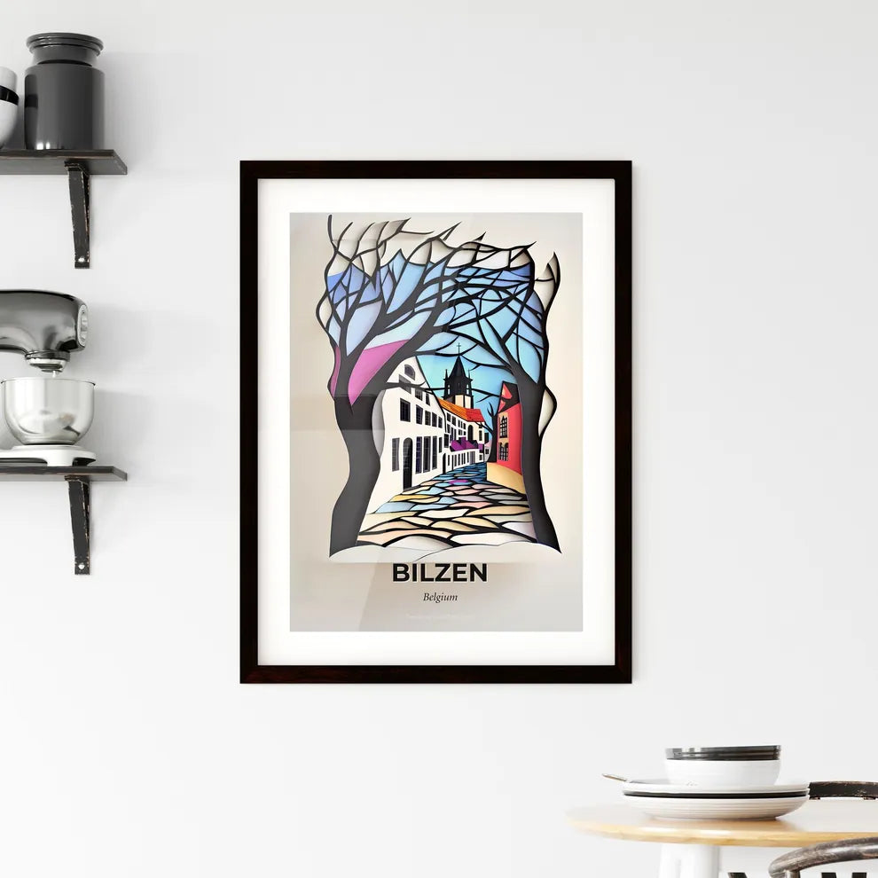 Vivid Bilzen, Belgium, Framed Wall Art