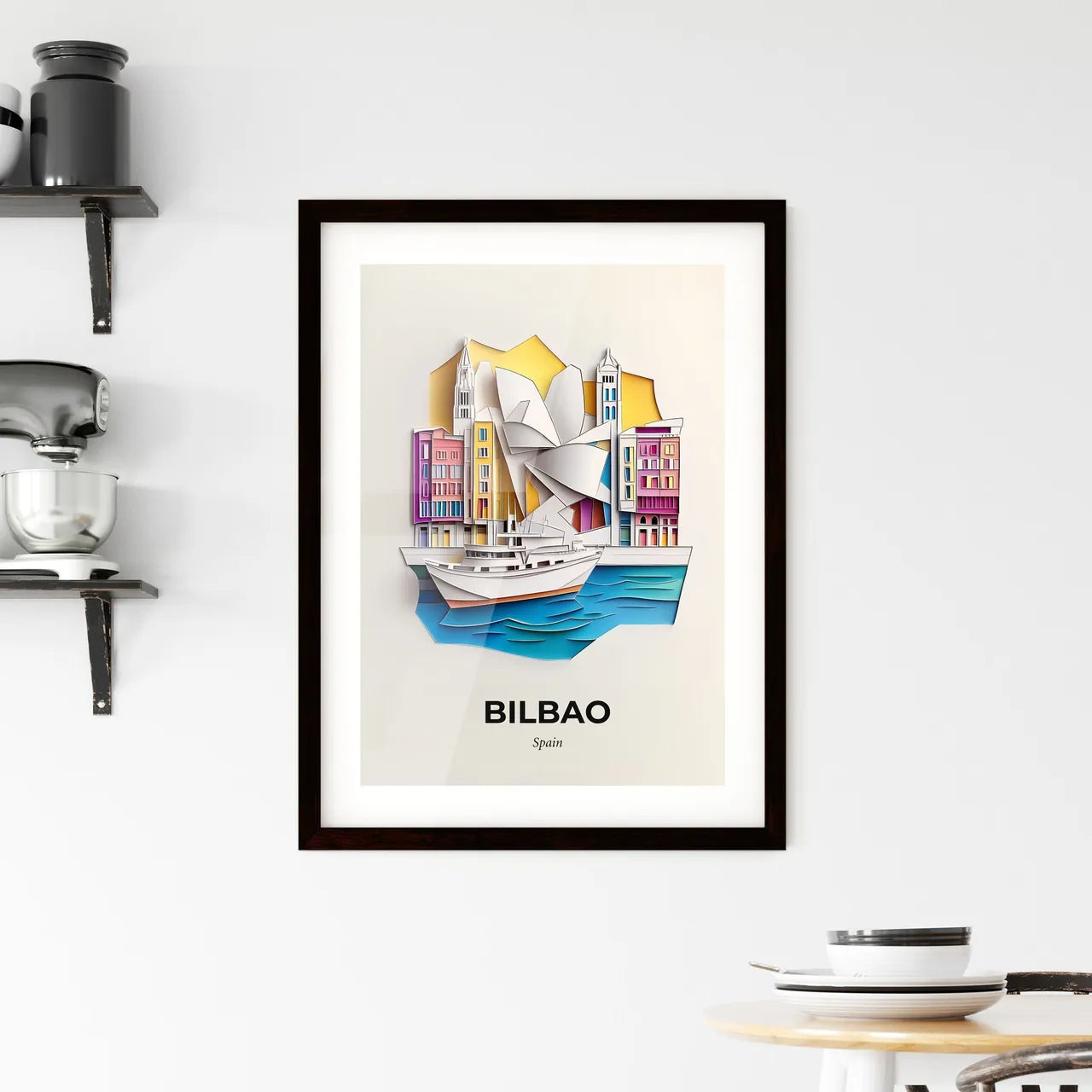 Vivid Bilbao, Spain, Framed Wall Art