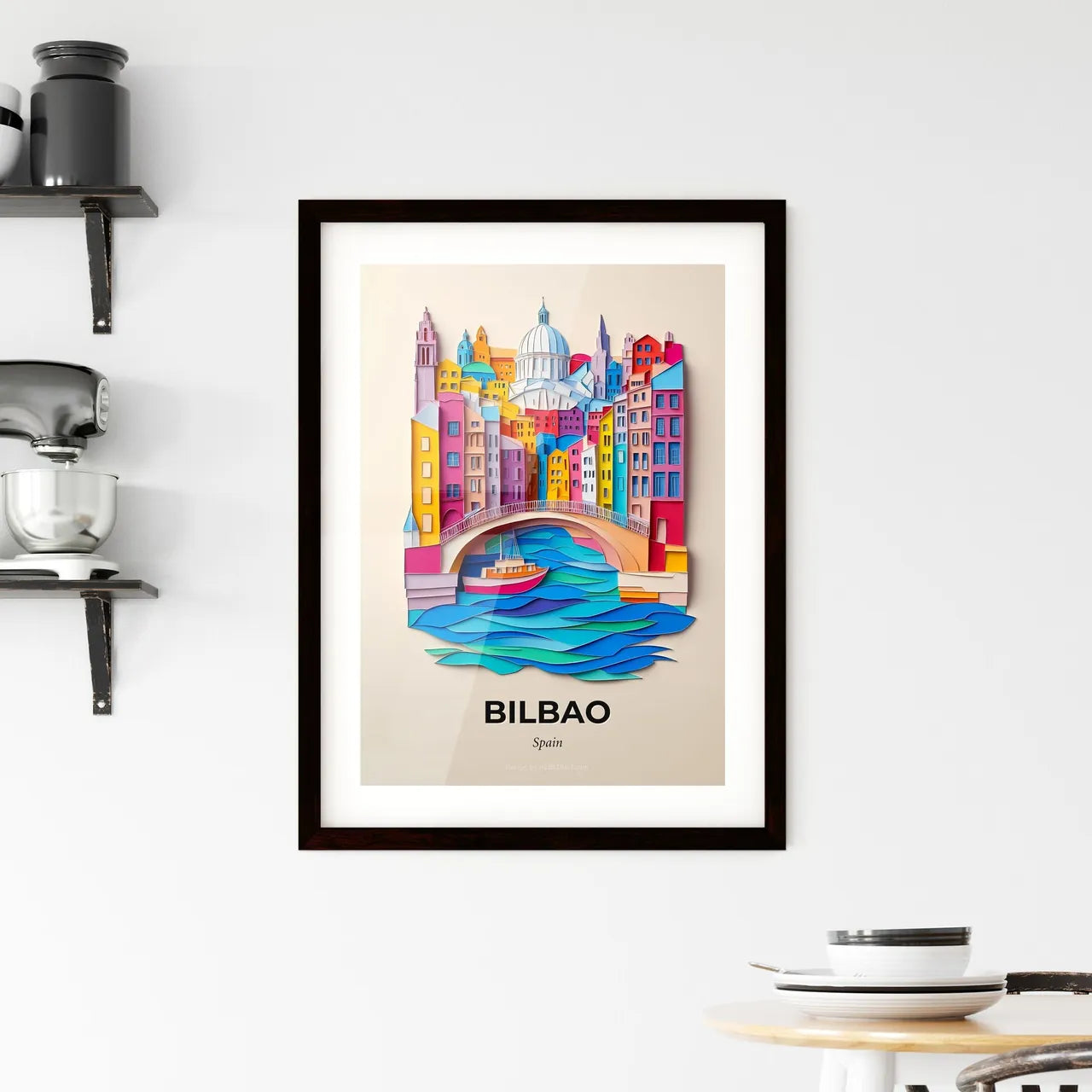 Vivid Bilbao, Spain, Framed Wall Art
