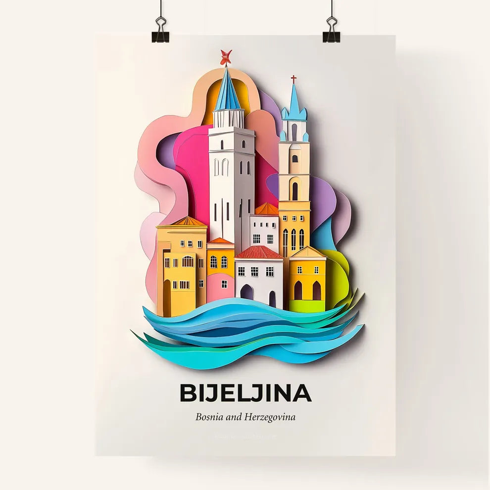 Vivid Bijeljina, Bosnia and Herzegovina, Colorful Poster