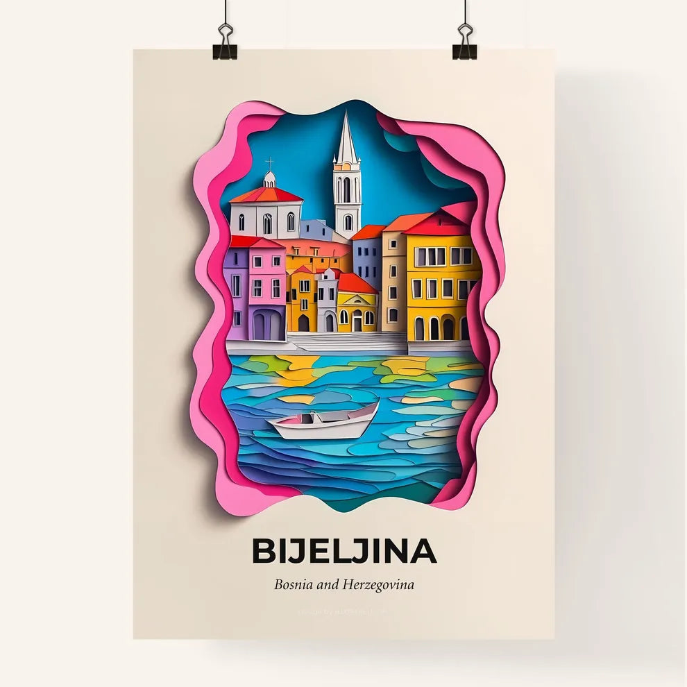Vivid Bijeljina, Bosnia and Herzegovina, Colorful Poster