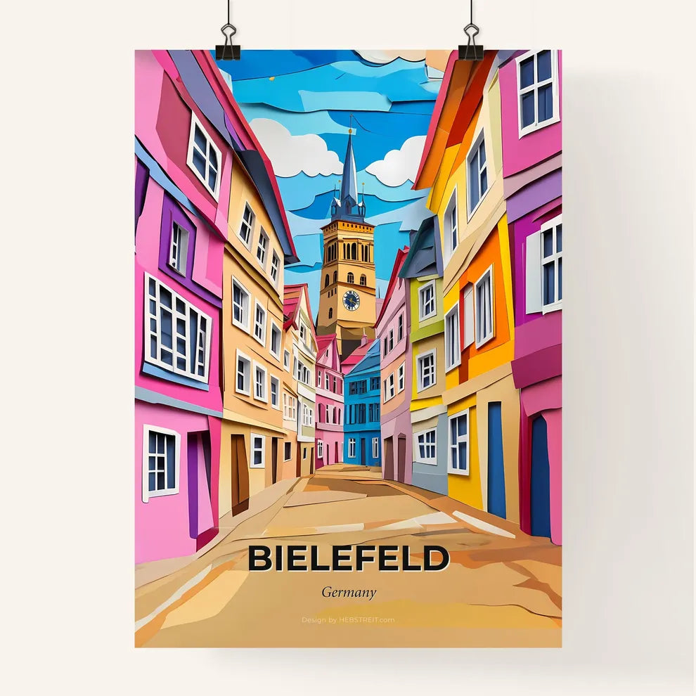 Vivid Bielefeld, Germany, Colorful Poster