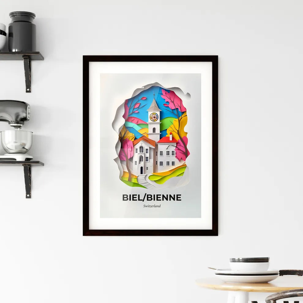 Vivid Biel/Bienne, Switzerland, Framed Wall Art