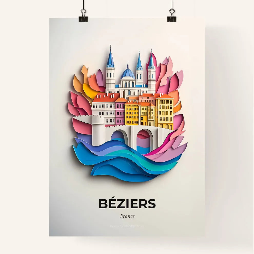 Vivid Béziers, France, Colorful Poster