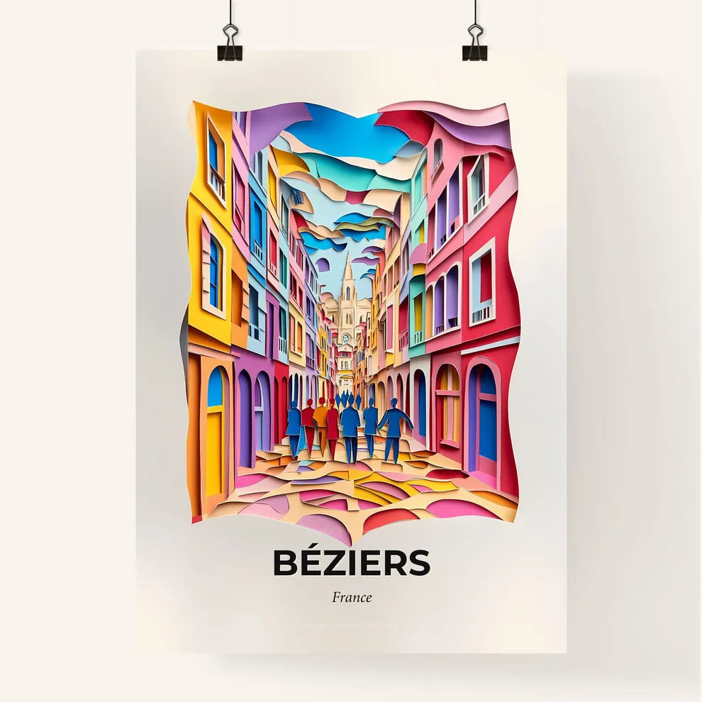 Vivid Béziers, France, Colorful Poster