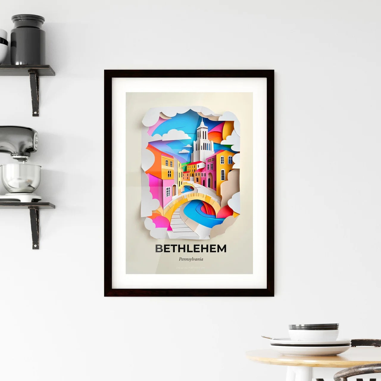 Vivid Bethlehem, Pennsylvania, Framed Wall Art