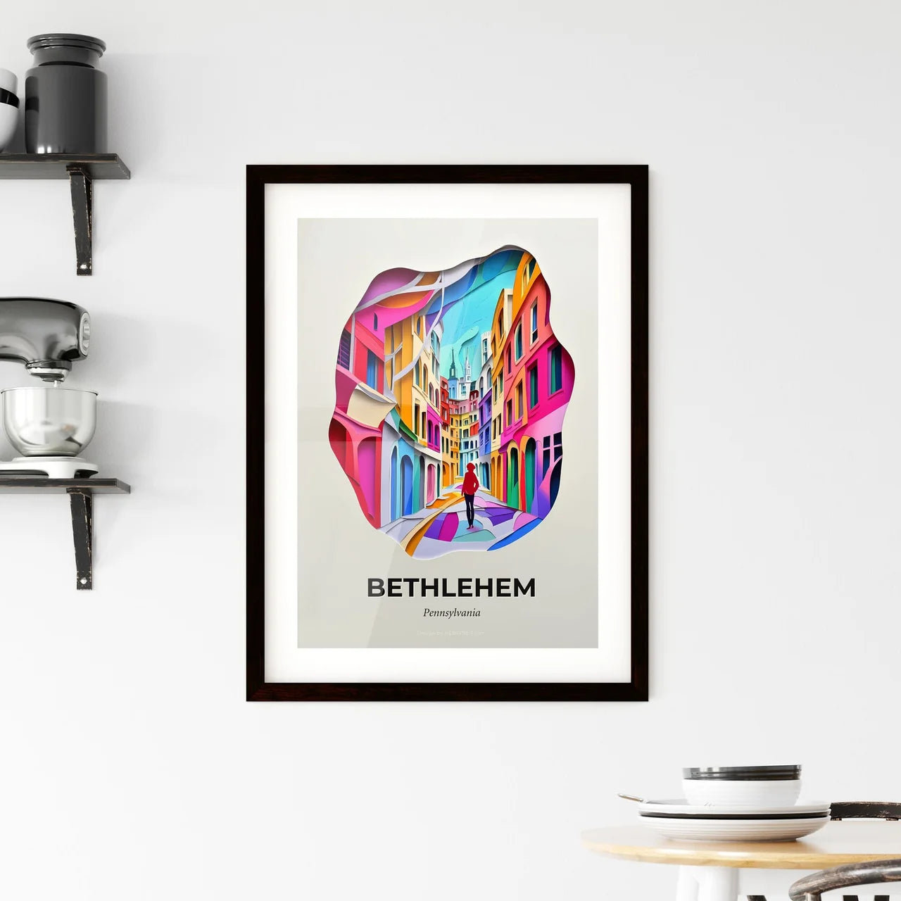 Vivid Bethlehem, Pennsylvania, Framed Wall Art